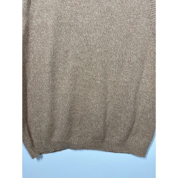 Jantzen Vintage Cable Knit Cardigan Vest Sweater Embroidered Sleeveless Tan * 2X - Picture 10 of 10